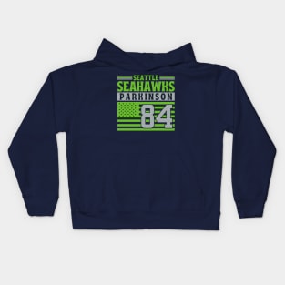 Seattle Seahawks Parkinson 84 American Flag Football Kids Hoodie